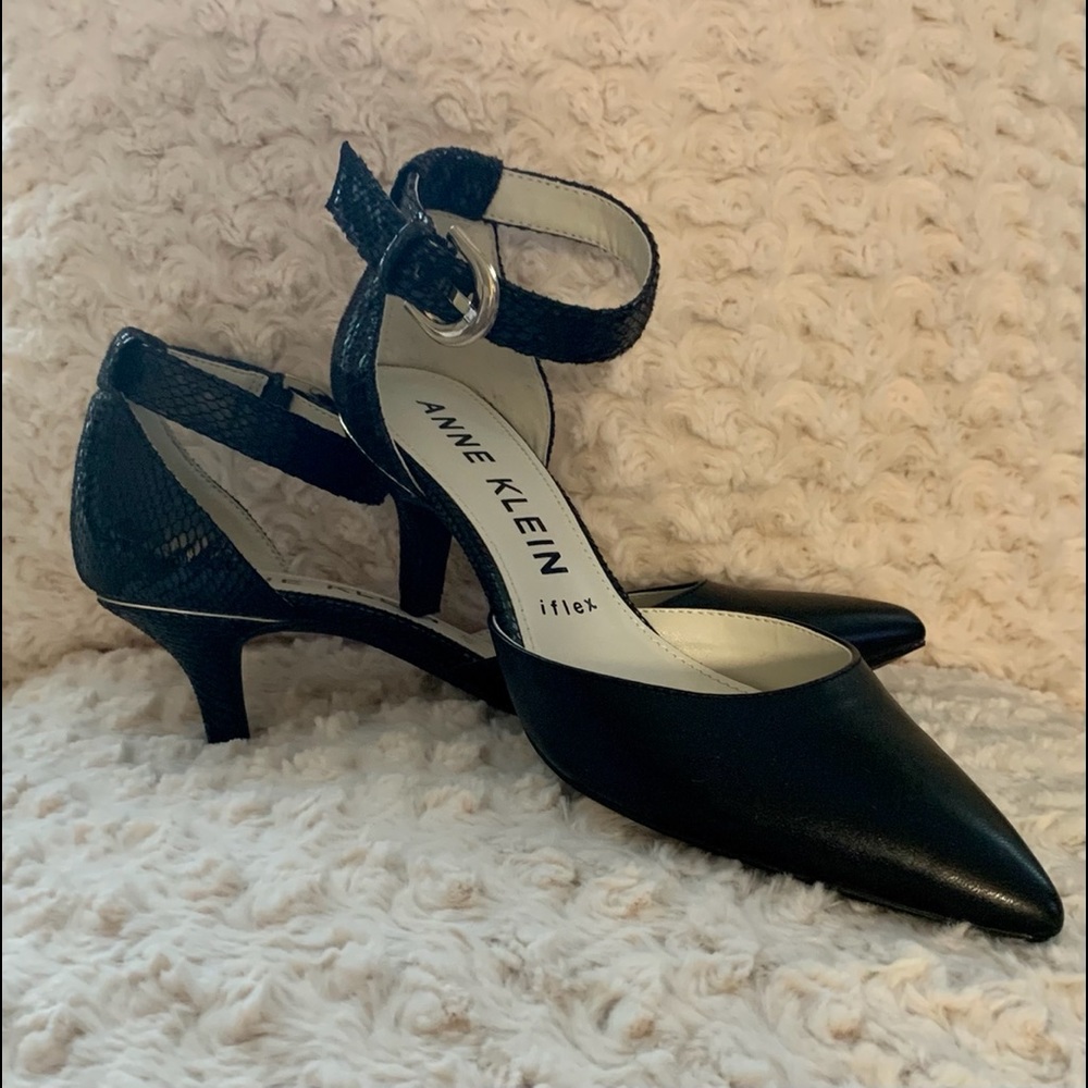 Anne Klein ankle strap pumps